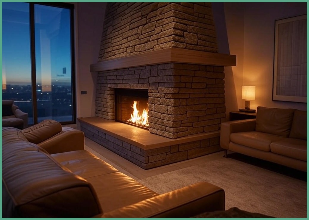 21세기트랜드 모닥불 불멍 대형 벽난로 LED 무드등