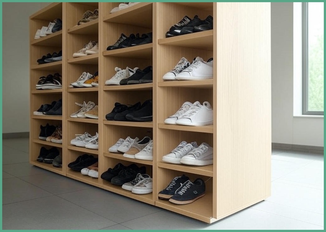 CY 안이 훤히 보이는 조립식 현관 신발장