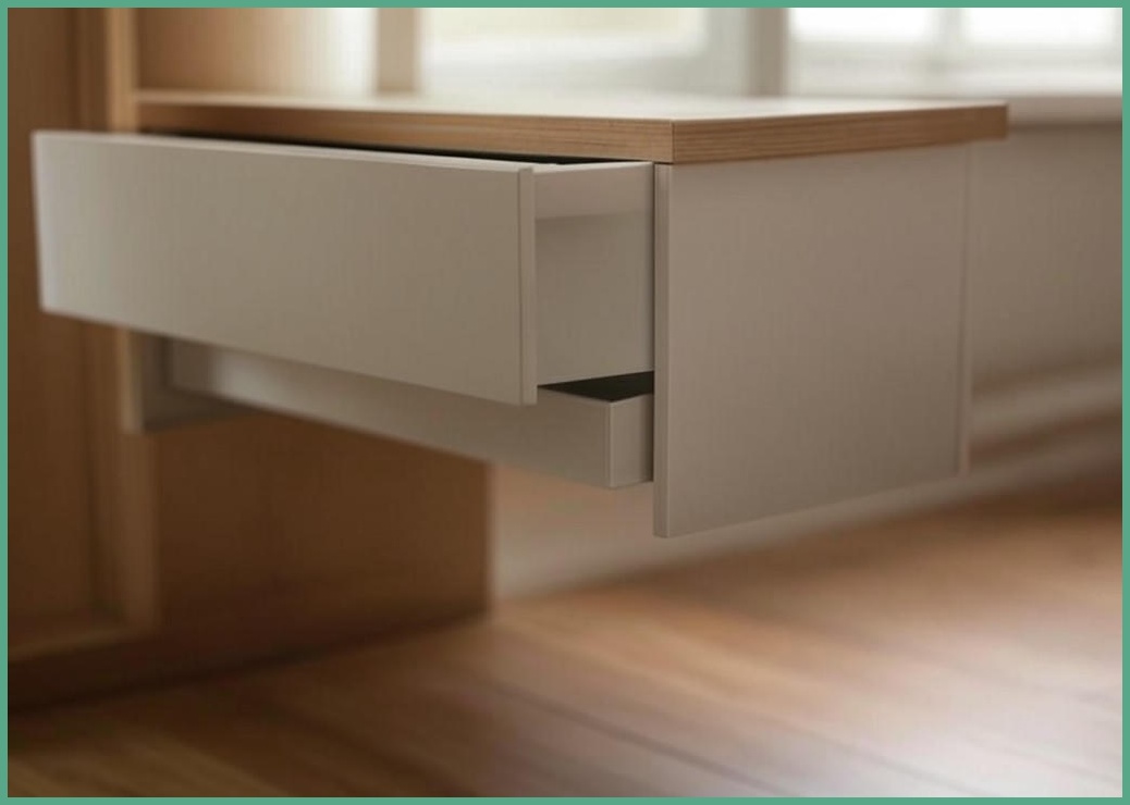 그린트리 클립 언더 선반 걸이 서랍, 화이트, 1개