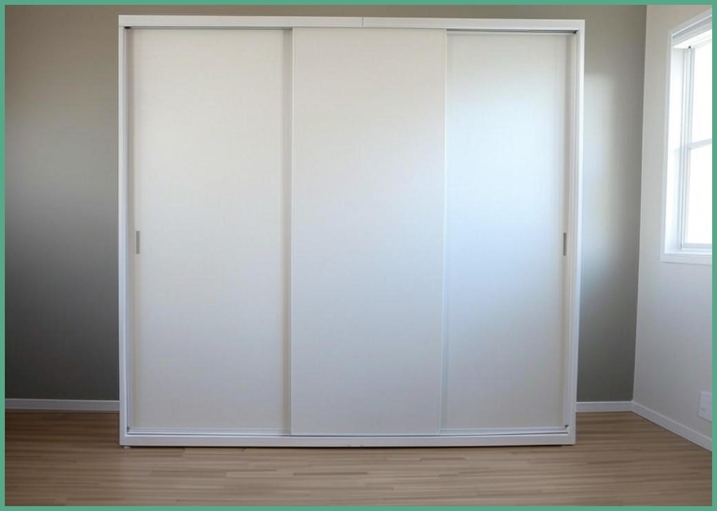 파모스 미닫이 템바보드 높은 2000 수납장 슬라이딩/다용도, 화이트(템바)