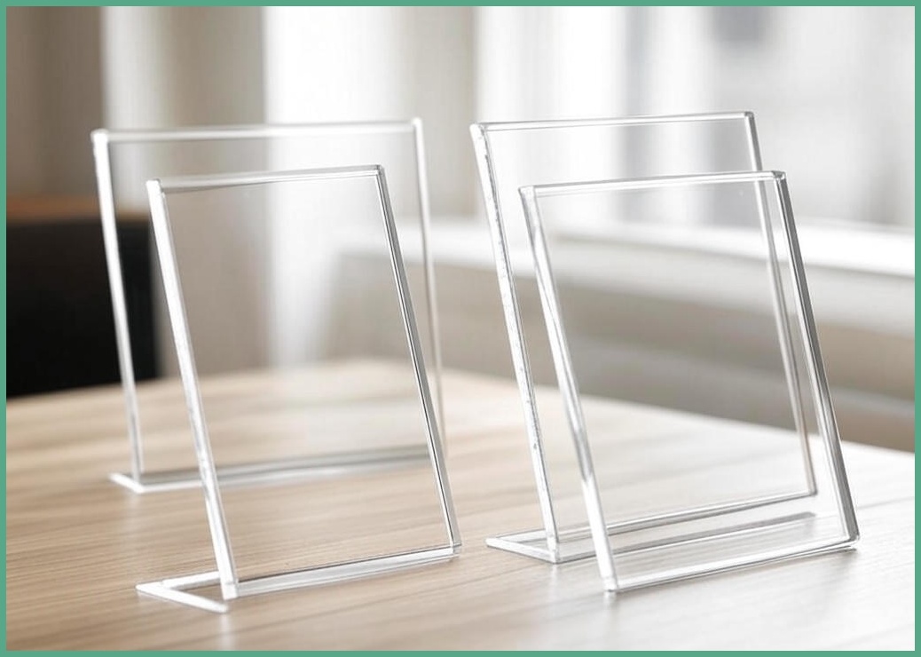 마벨인홈 고급 투명 아크릴 액자 스탠드형 A4,A3 size, 3개, 투명색