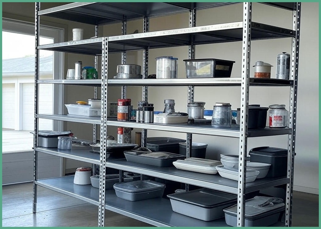 무볼트 앵글선반 5단 FRC-8418 랙 조립식 경량랙 펜트리 베란다 철제 진열 창고 건조기 페리코