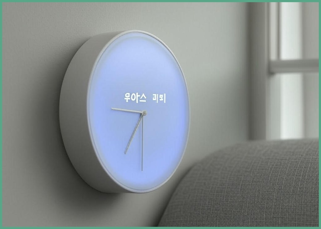 무아스 퓨어 미니 LED 벽시계 - 이미지 1