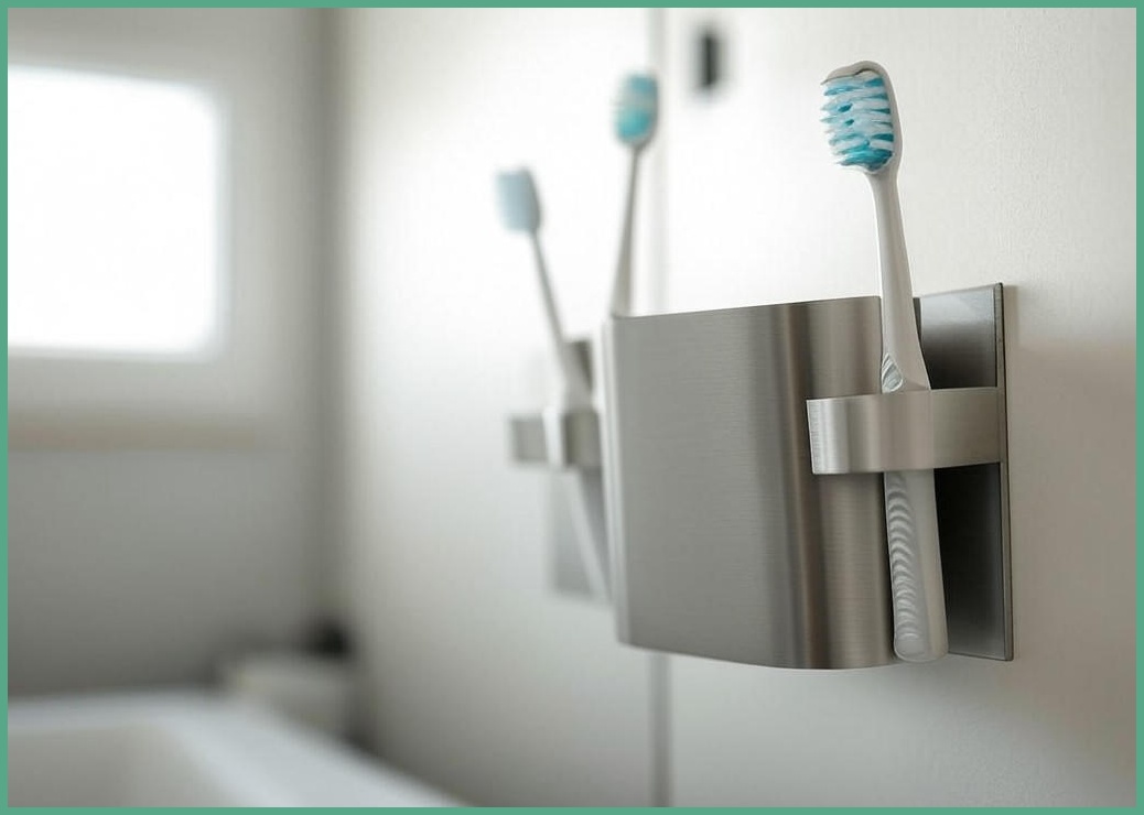 미늄 은은한 무광 올 스텐 칫솔 걸이, 1세트, 무광 2인