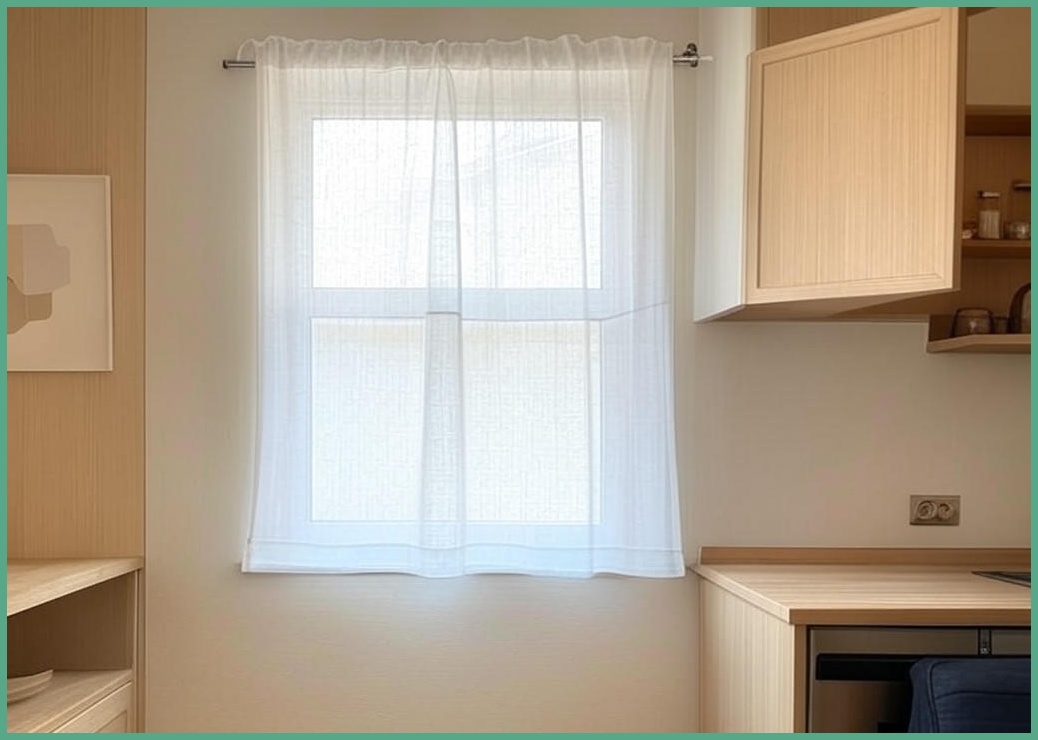 방문커튼 작은창 주방 가리개커튼 북유럽 공간분리 긴 가림막 커튼 일체형 분리형 대 중+압축봉 세트