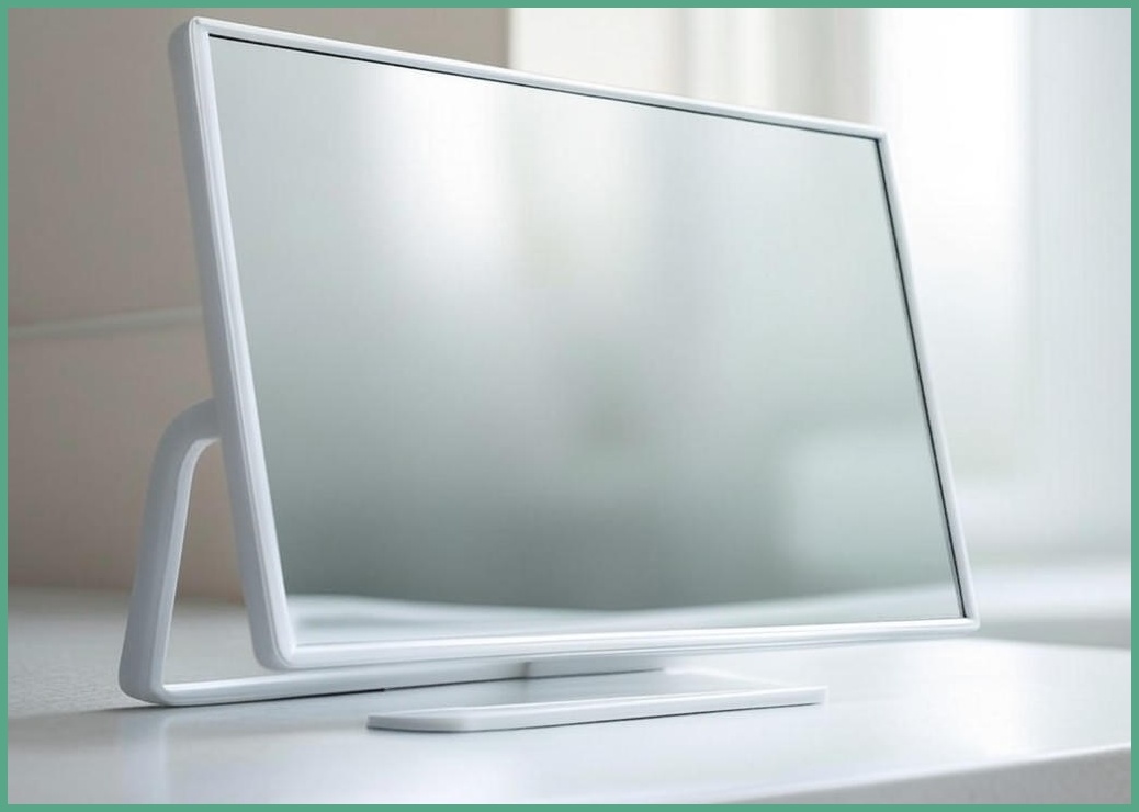 뷰티피크 직사각형 전신거울 3in1 스탠드 벽걸이 거치형 강화안전유리 400×1500, 화이트