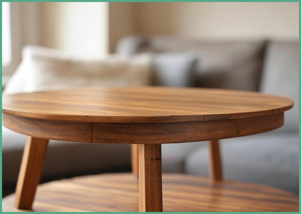 아이캔컴퍼니 LPM 라운드볼1200 원목다리 테이블 국내생산