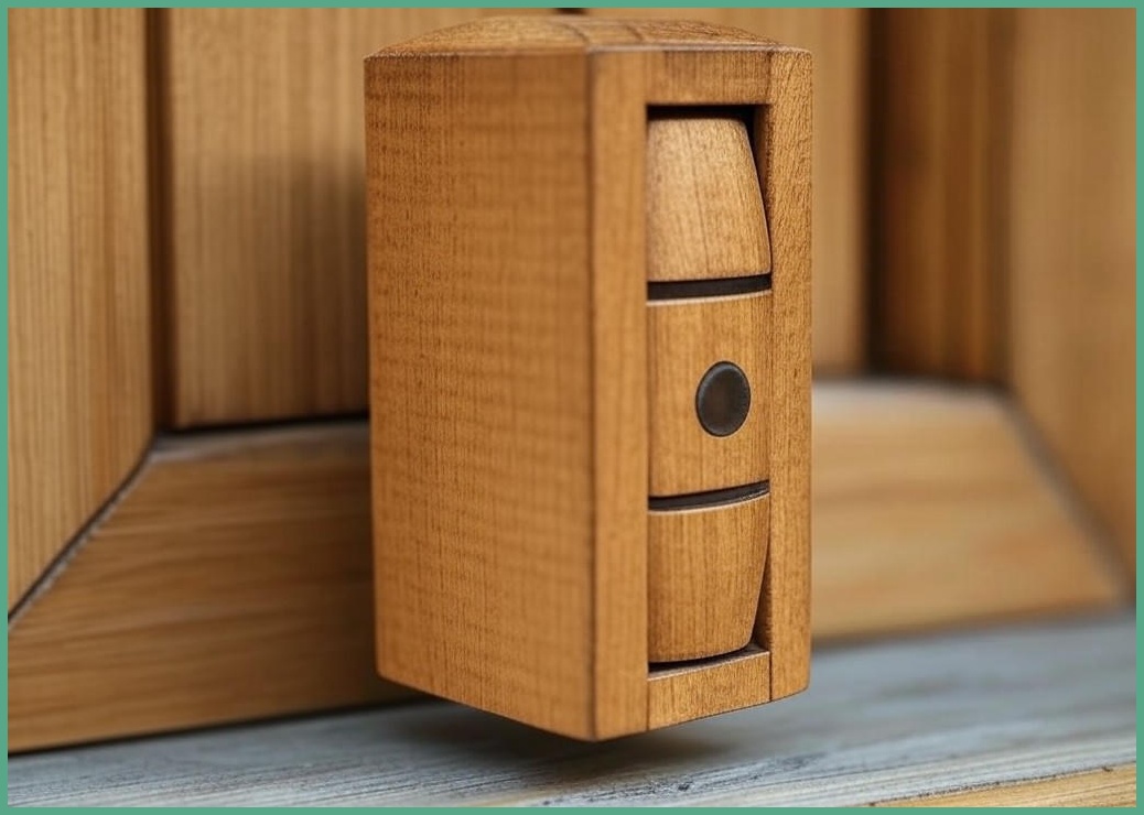 폴럽 원목 문종 미니종 도어벨 금전운 행운 재물운 만사형통, 원목 내추럴