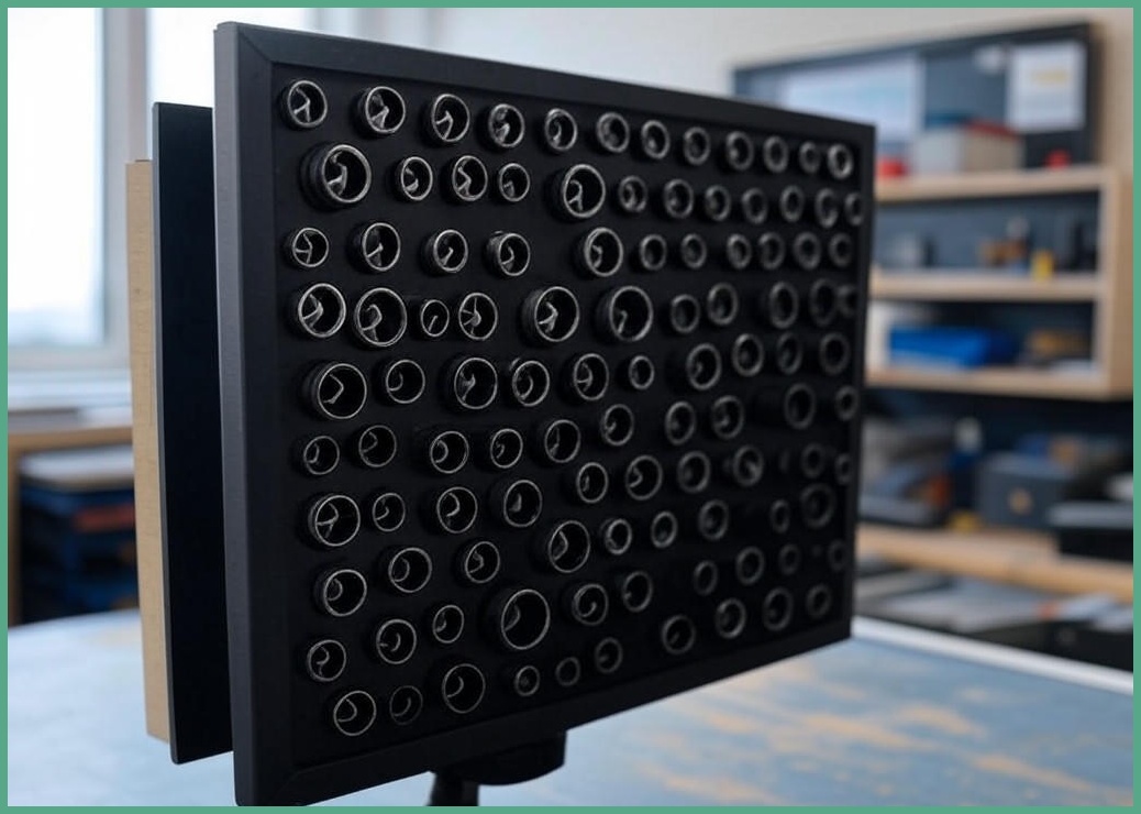 한솔템 대형 무타공 멀티탭 거치 선반 정리함, 블랙